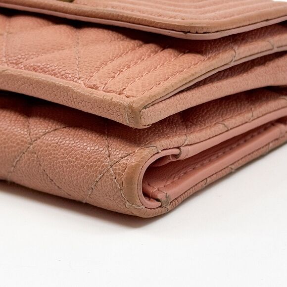 Chanel Boy / Matelasse Trifold Wallet #156861C44B - Picture 8 of 15